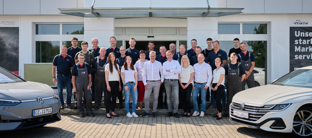 Gruppenbild Team, Autohaus Hirth